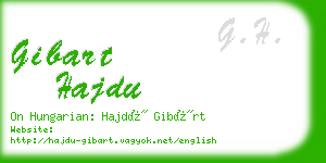 gibart hajdu business card